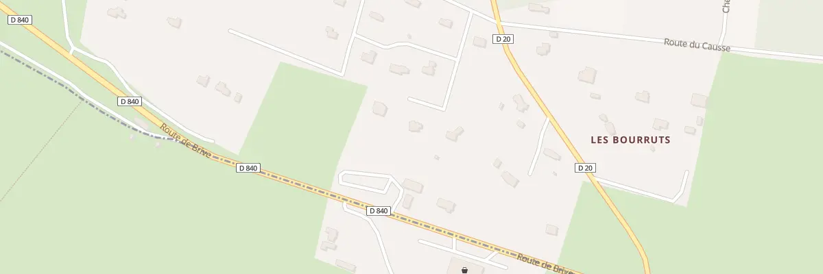 Plan du 5171F Causse de Roumégouse à Rignac