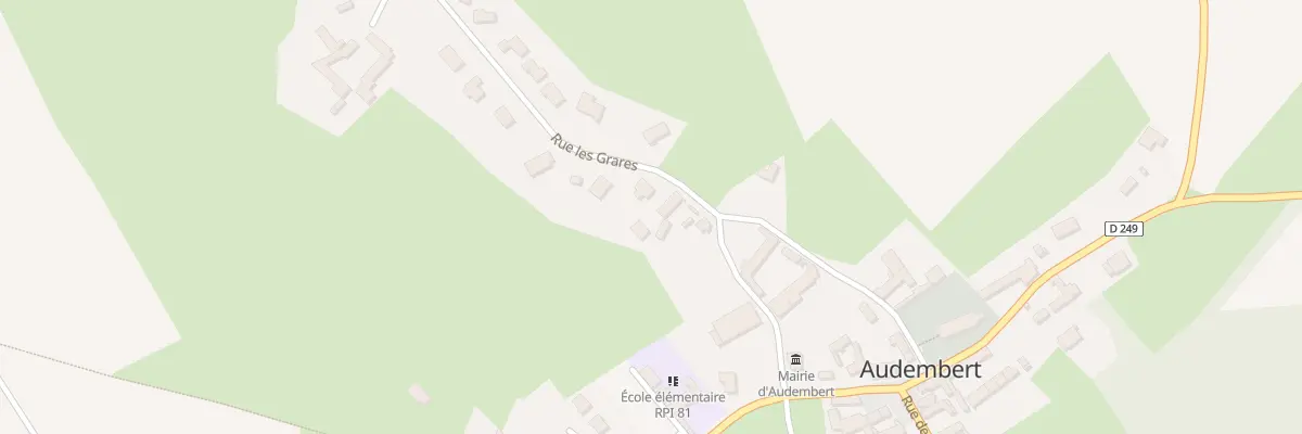 Plan du 179 Rue les Grares à Audembert