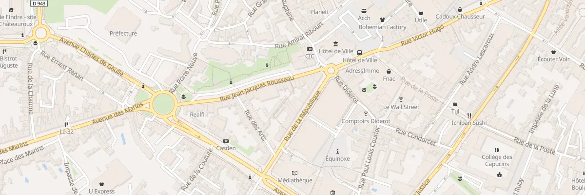 Plan du 8 Rue de la République à Châteauroux
