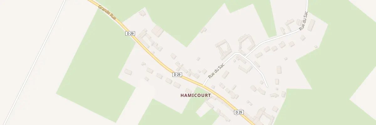 Plan du 15 Gr Grande Rue Hamicourt à Tours-en-Vimeu