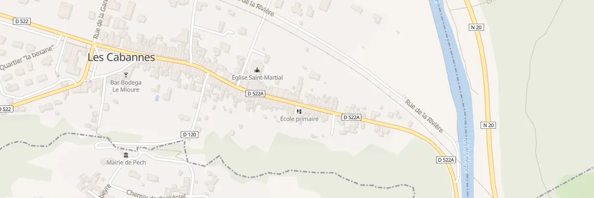 Plan du 93 Rue Principale aux Cabannes