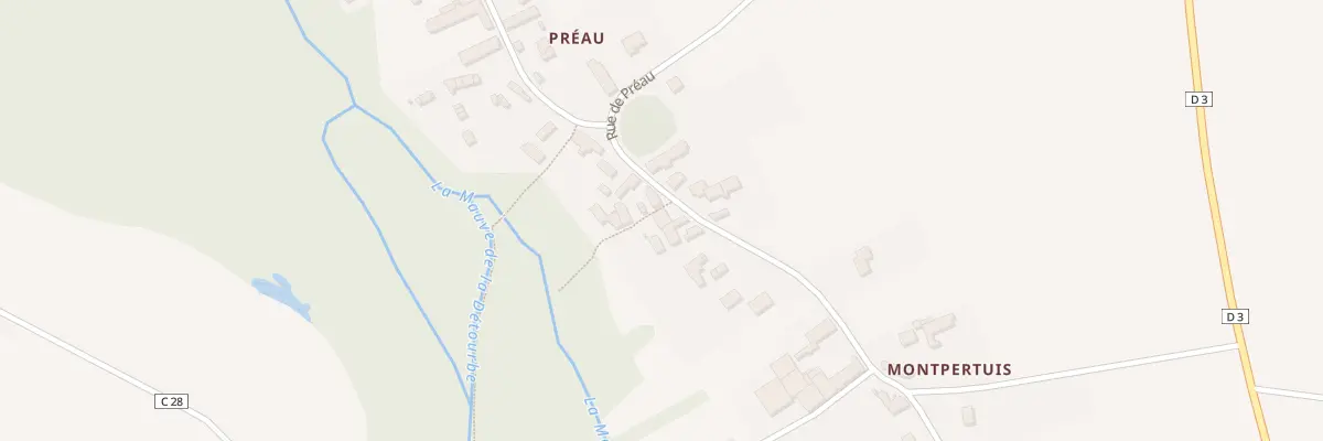 Plan du 690 Rue de Préau à Huisseau-sur-Mauves