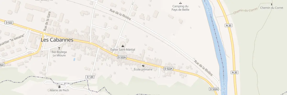 Plan du 91 Rue Principale aux Cabannes