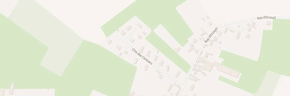 Plan du 10 Rue Clos des Cerisiers à Tours-en-Vimeu