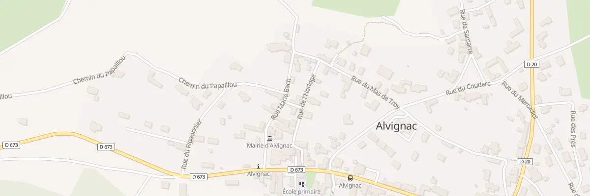 Plan du 55 Rue de l’Horloge à Alvignac