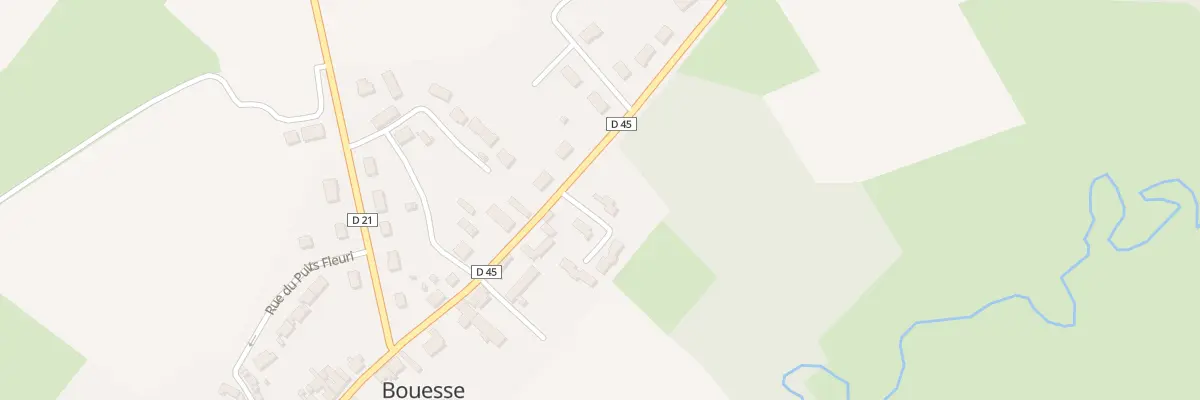 Plan de La Cure à Bouesse