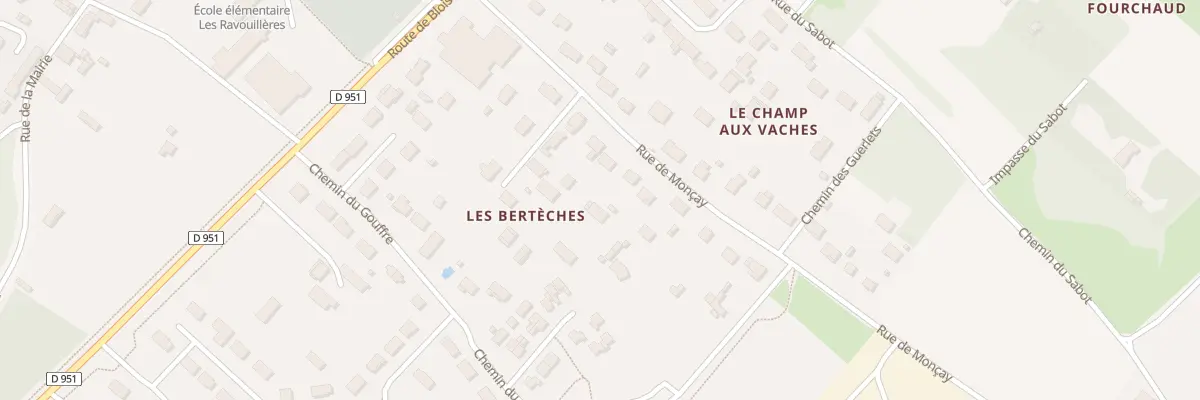 Plan du 180 Rue de monçay à Lailly-en-Val