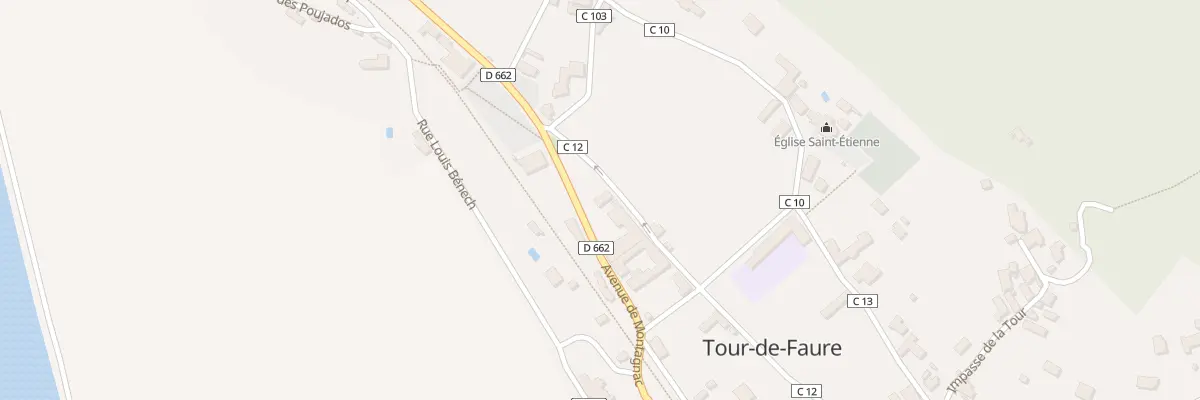 Plan du 1740 Av de Montagnac à Sousceyrac-en-Quercy