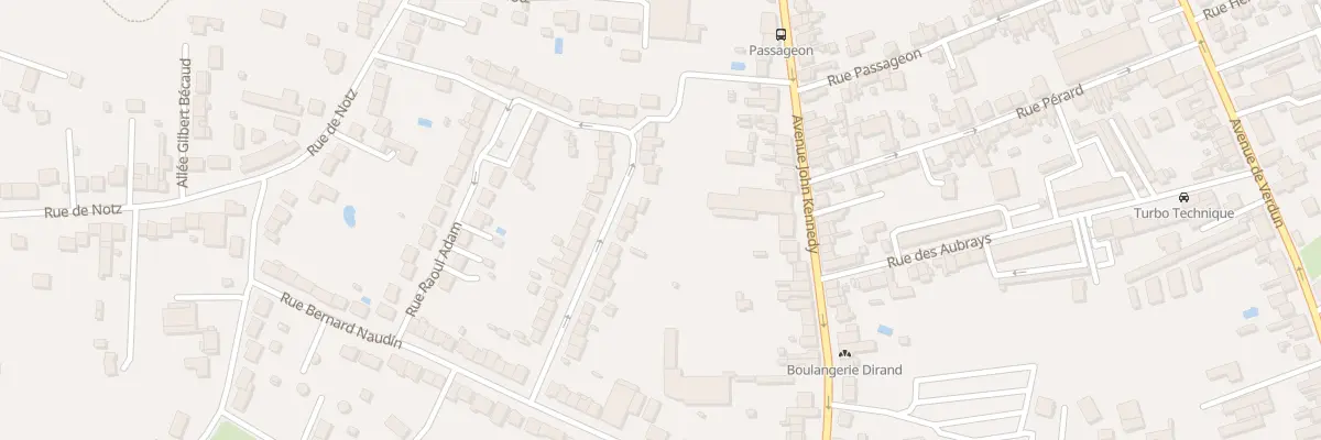 Plan du 26 Rue Raoul Adam à Châteauroux