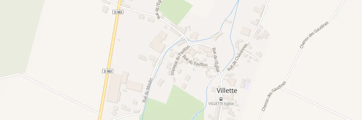 Plan du 7 Rue du Pavillon à Villette