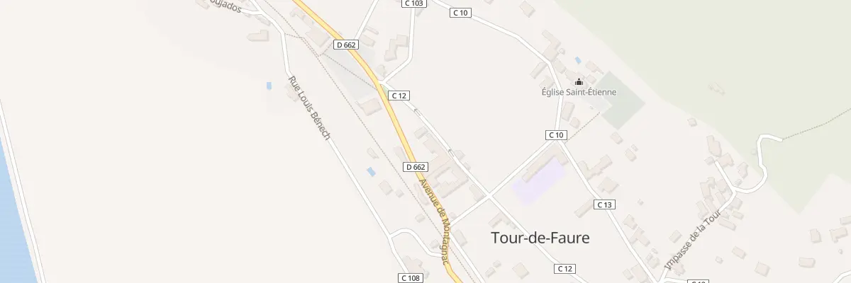 Plan du 1710 Av de Montagnac à Sousceyrac-en-Quercy