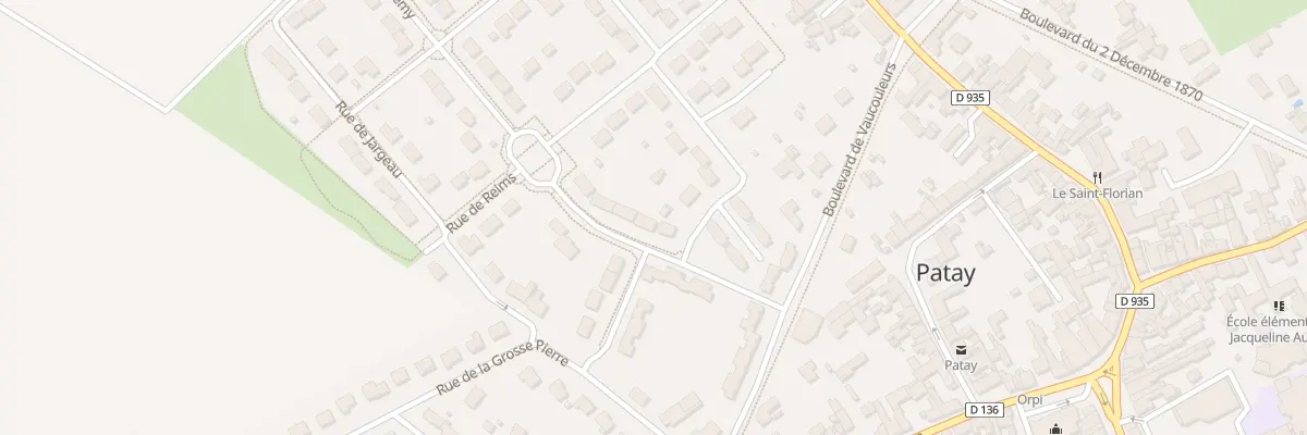 Plan du 10 Rue de Domrémy à Patay