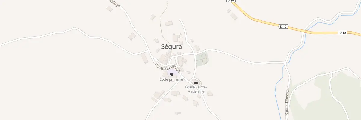 Plan du 14 Segura à Ségura