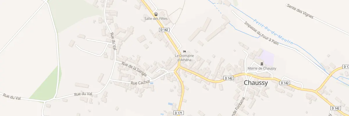Plan du 1 Rte de Bray et Lu à Chaussy