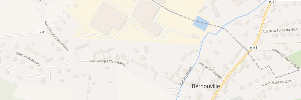 Plan du 18B Rue Georges Clémenceau à Bernouville