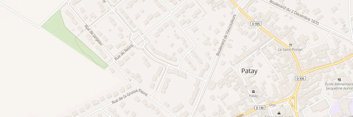 Plan du 8 Rue de Domrémy à Patay