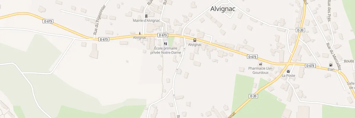 Plan du 64 Rue du Theron à Alvignac