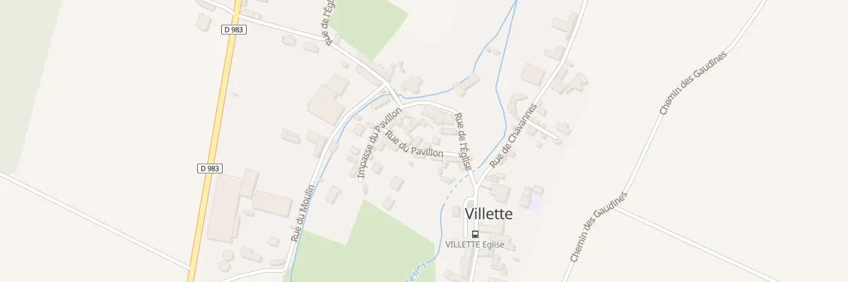 Plan du 4 Rue du Pavillon à Villette