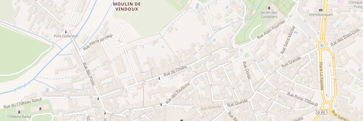 Plan du 2T Che de la Baignade à Châteauroux