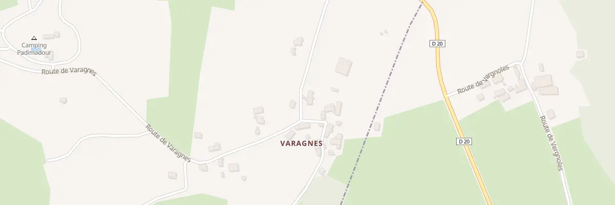 Plan du 5075 Varagnes à Rocamadour
