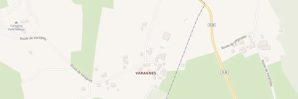 Plan du 5076 Varagnes à Rocamadour
