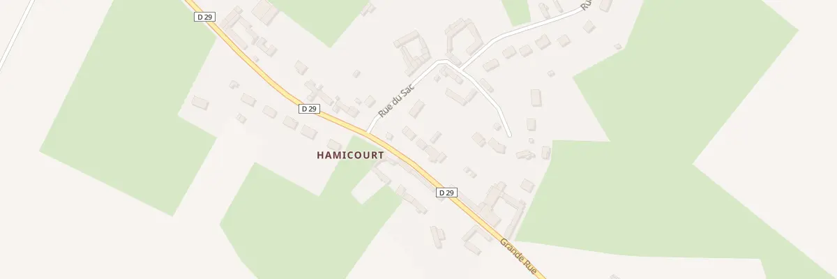 Plan du 23 Gr Grande Rue Hamicourt à Tours-en-Vimeu