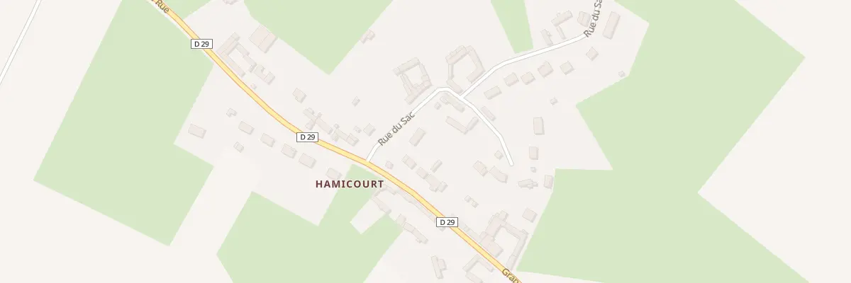 Plan du 2 Rue du Sac Hamicourt à Tours-en-Vimeu