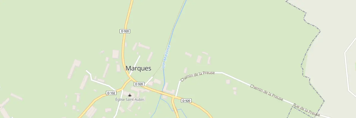 Plan du 47 Che de la Preuse à Marques