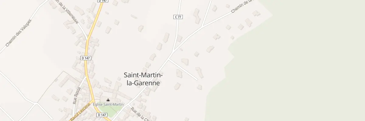 Plan du 250 Che de la Désirée à Saint-Martin-la-Garenne