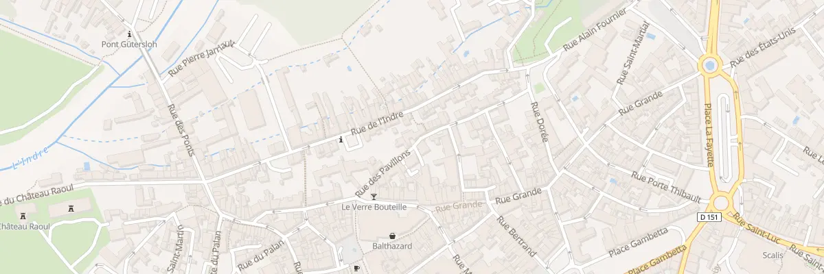 Plan du 18 Rue des Pavillons à Châteauroux