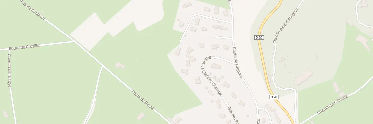 Plan du 109 Rue de la Clef des Champs à Alvignac