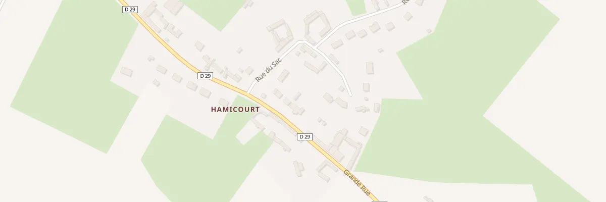 Plan du 25 Gr Grande Rue Hamicourt à Tours-en-Vimeu