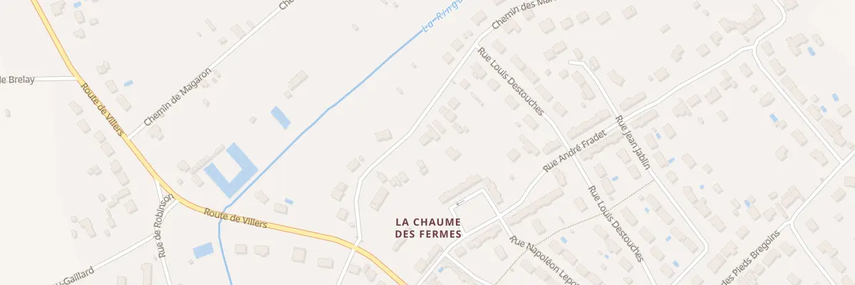 Plan du 160 Che des Marais à Déols