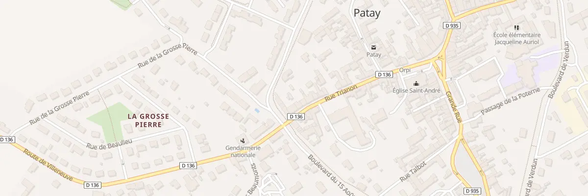 Plan du 33 Rue Trianon à Patay