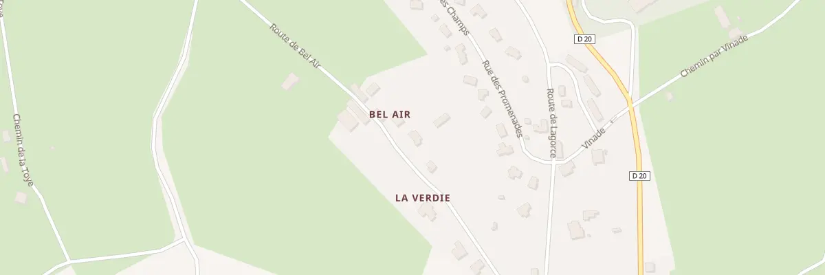 Plan du 264 Rte de Bel Air à Alvignac