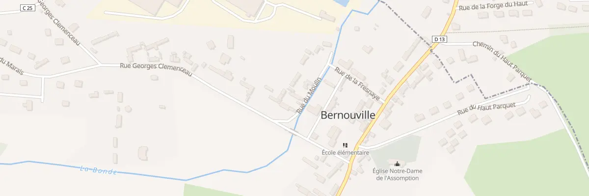 Plan du 5 Rue du Moulin à Bernouville