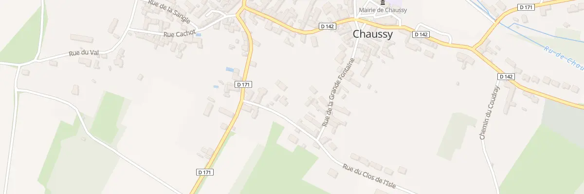 Plan du 3T Rue du Clos de l’Isle à Chaussy