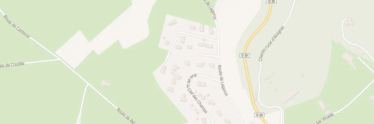 Plan du 137 Rue de la Clef des Champs à Alvignac