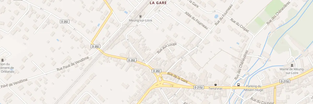 Plan du 1B Rue aux Loups à Meung-sur-Loire