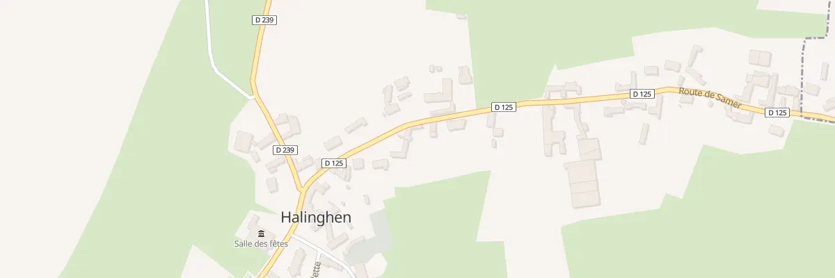 Plan du 132 Rte de Samer à Halinghen