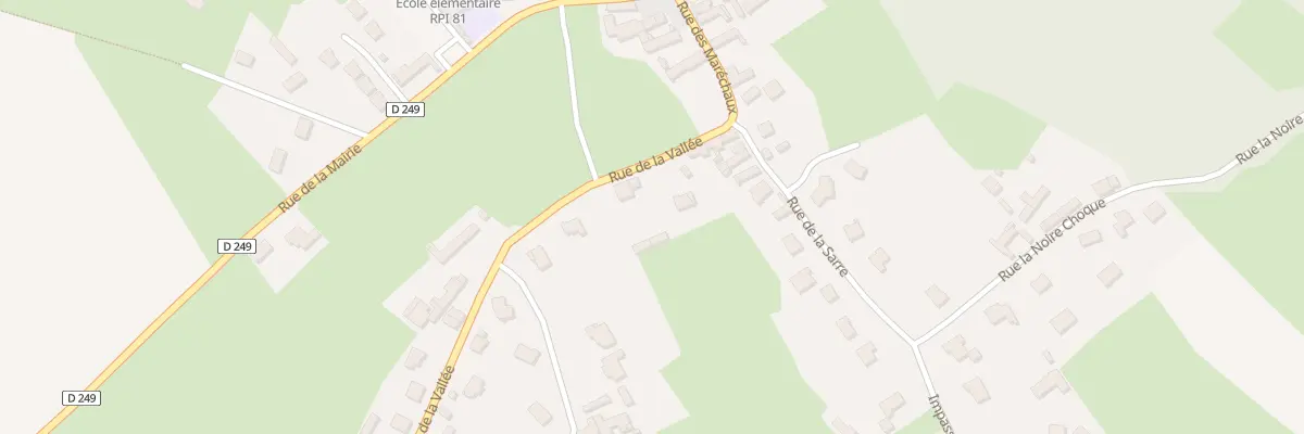 Plan du 79 Rue de la Vallée à Audembert