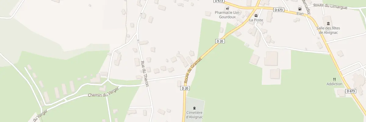 Plan du 250 Route de Gramat à Alvignac