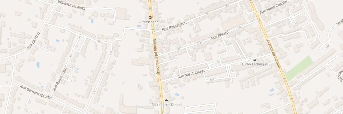 Plan du 61 Rue Pérard à Châteauroux