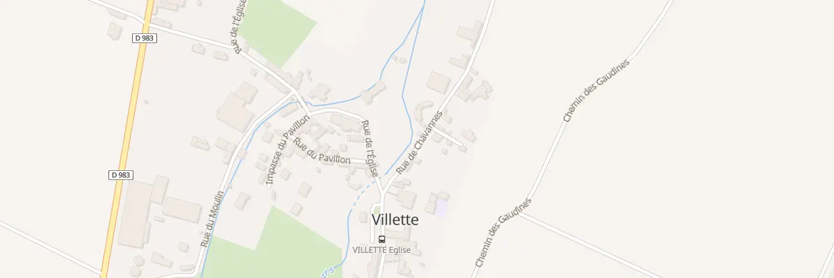 Plan du 2 Rue des Lierres à Villette