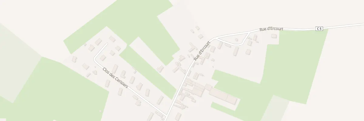 Plan du 9 Rue d’Ercourt à Tours-en-Vimeu