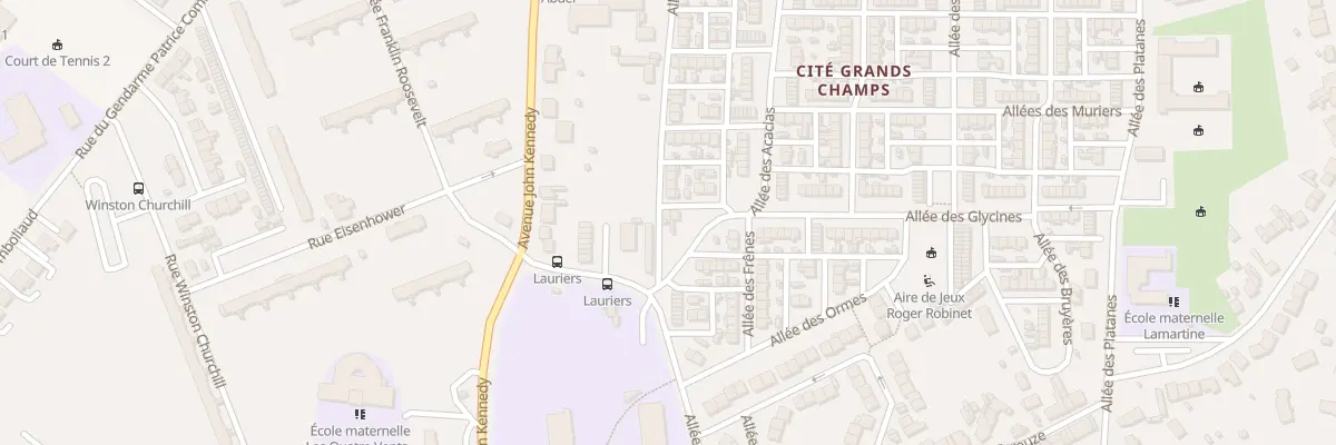 Plan du 111 All des Saules à Châteauroux