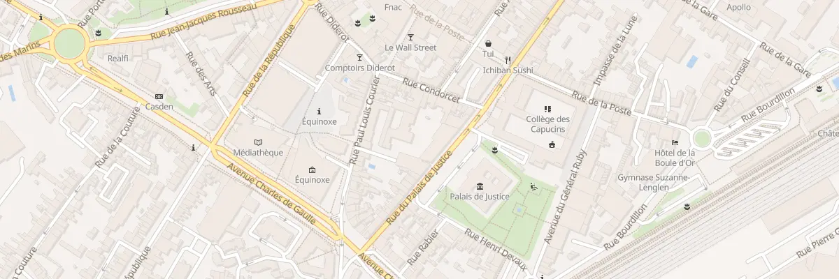 Plan du 6 Rue du Palais de Justice à Châteauroux