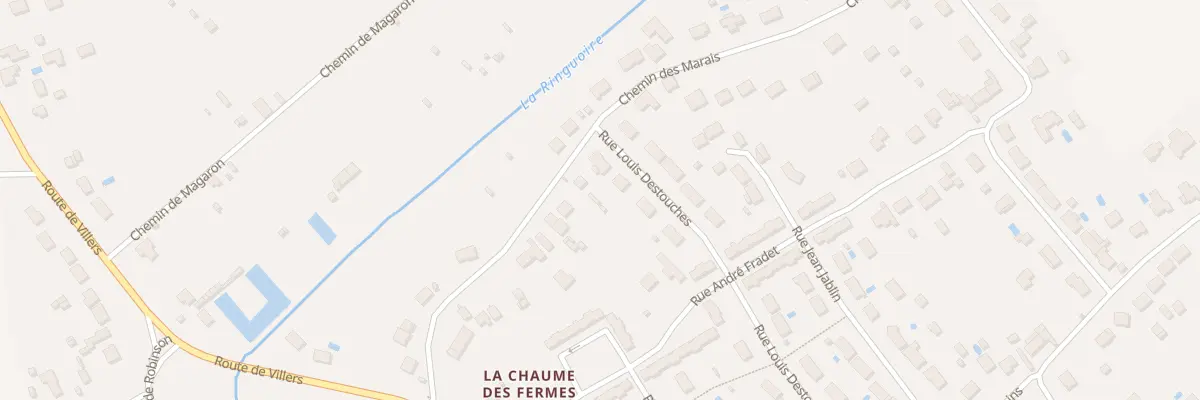 Plan du 234 Che des Marais à Déols