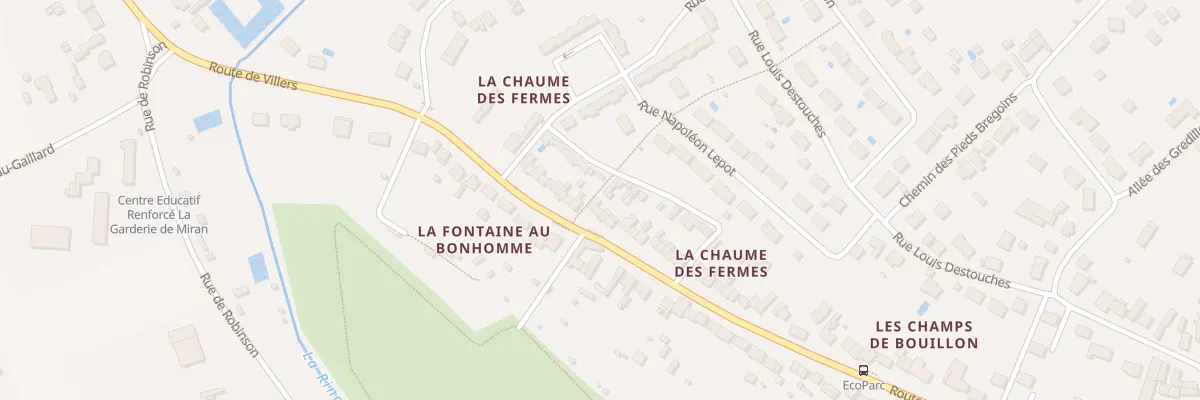 Plan du 103 Rte de Villers à Déols