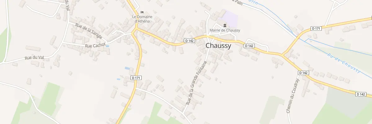 Plan du 5 Gr Grande Rue à Chaussy